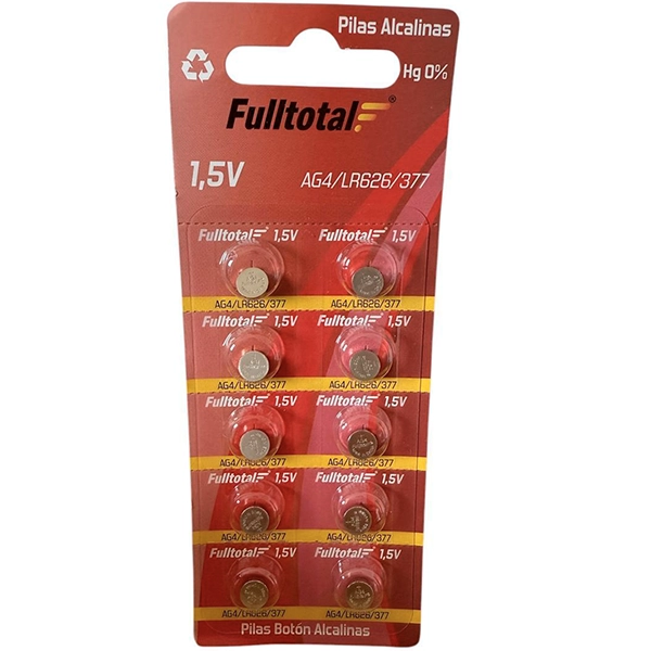 PILA AG4 ALCALINA FULLTOTAL