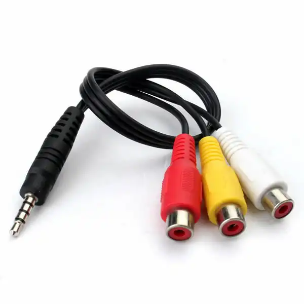CABLE PLUG 3.5 MM A 3 HEMBRAS RCA