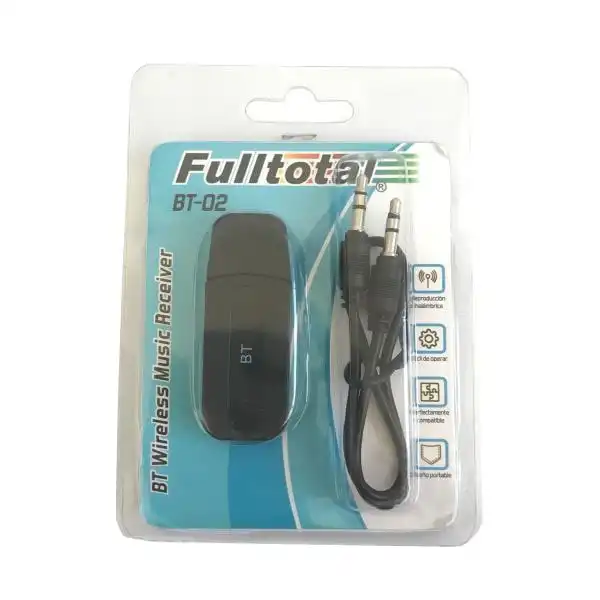 *RECEPTOR DE MUSICA BLUETOOTH INALAMBRICO BT-02
