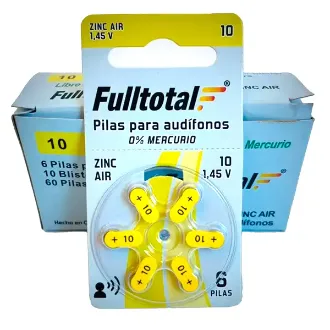 PILA PARA AUDIFONO ZINC AIR 10
