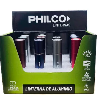 LINTERNA PHILCO 20 LUMENS S/PILAS 1 AA