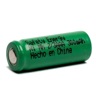 PILA RECARGABLE 2/3 AAA INDUSTRIAL, NI-MH, 300MAH