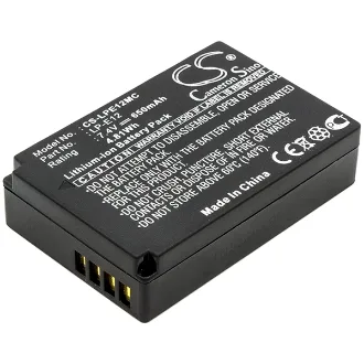 BATERÍA PARA CANON LP-E12, EOS-M2, 650MAH