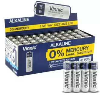 PILA AA ALCALINA VINNIC AM3 (CX40)